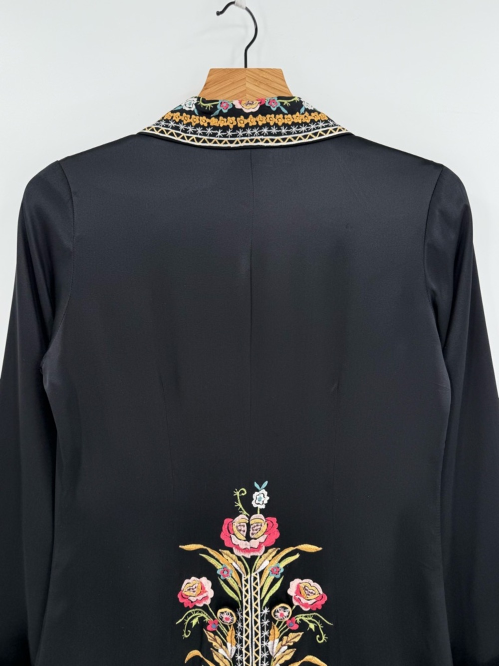 Sue Wong Nocturne 100% Silk Floral Embroidered Evening Coat Opera see meas. - Picture 12 of 16